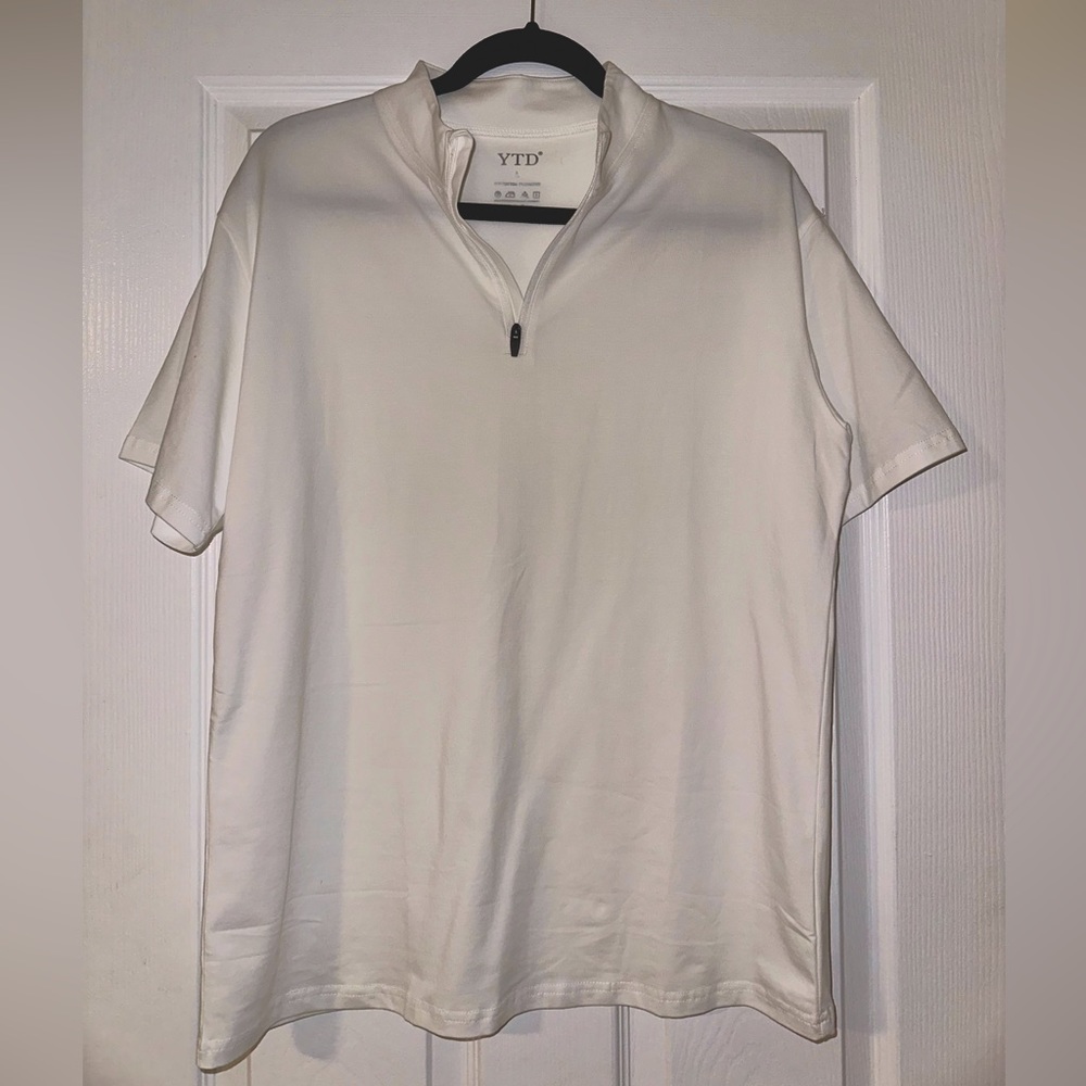 YTD Men’s Quarter Zip Collar Polo